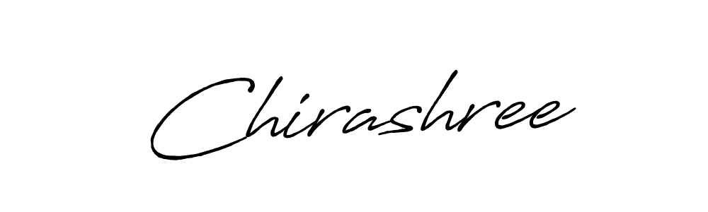 How to make Chirashree signature? Antro_Vectra_Bolder is a professional autograph style. Create handwritten signature for Chirashree name. Chirashree signature style 7 images and pictures png