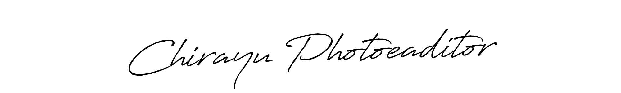 Use a signature maker to create a handwritten signature online. With this signature software, you can design (Antro_Vectra_Bolder) your own signature for name Chirayu Photoeaditor. Chirayu Photoeaditor signature style 7 images and pictures png
