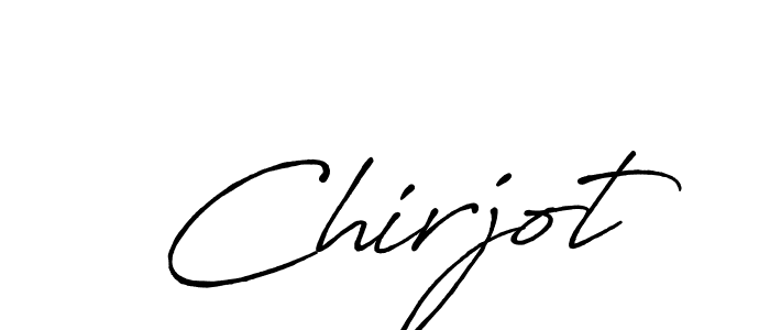 Make a beautiful signature design for name Chirjot. With this signature (Antro_Vectra_Bolder) style, you can create a handwritten signature for free. Chirjot signature style 7 images and pictures png