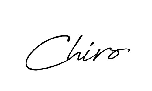 How to make Chiro signature? Antro_Vectra_Bolder is a professional autograph style. Create handwritten signature for Chiro name. Chiro signature style 7 images and pictures png