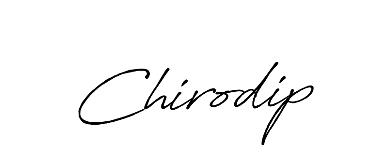 if you are searching for the best signature style for your name Chirodip. so please give up your signature search. here we have designed multiple signature styles  using Antro_Vectra_Bolder. Chirodip signature style 7 images and pictures png