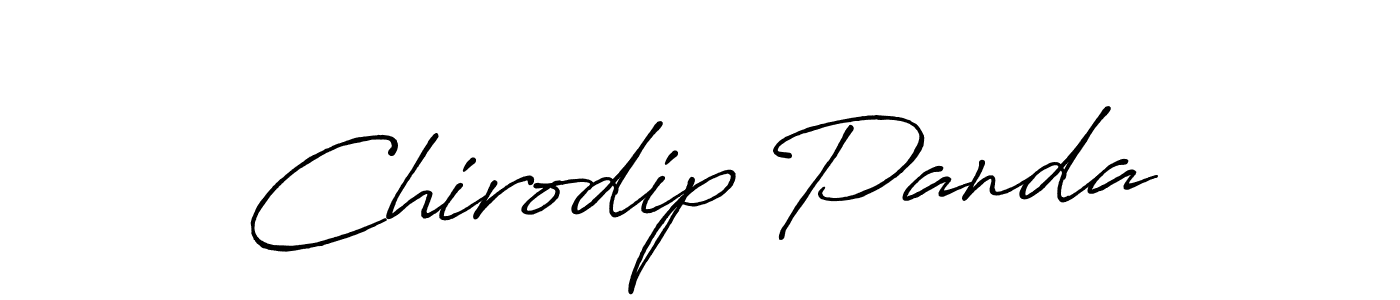 Make a beautiful signature design for name Chirodip Panda. With this signature (Antro_Vectra_Bolder) style, you can create a handwritten signature for free. Chirodip Panda signature style 7 images and pictures png