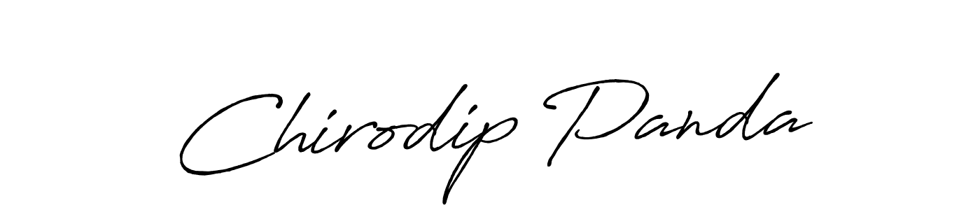 How to make Chirodip Panda signature? Antro_Vectra_Bolder is a professional autograph style. Create handwritten signature for Chirodip Panda name. Chirodip Panda signature style 7 images and pictures png