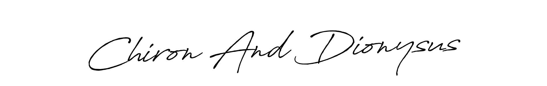 Similarly Antro_Vectra_Bolder is the best handwritten signature design. Signature creator online .You can use it as an online autograph creator for name Chiron And Dionysus. Chiron And Dionysus signature style 7 images and pictures png