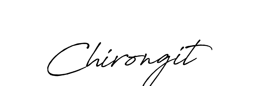 You should practise on your own different ways (Antro_Vectra_Bolder) to write your name (Chirongit) in signature. don't let someone else do it for you. Chirongit signature style 7 images and pictures png