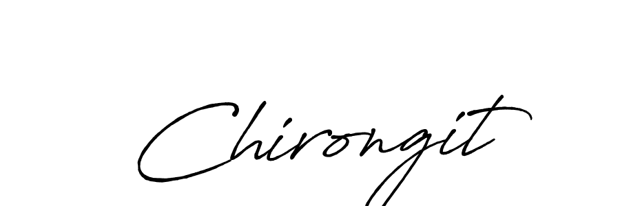 Make a beautiful signature design for name Chirongit. With this signature (Antro_Vectra_Bolder) style, you can create a handwritten signature for free. Chirongit signature style 7 images and pictures png
