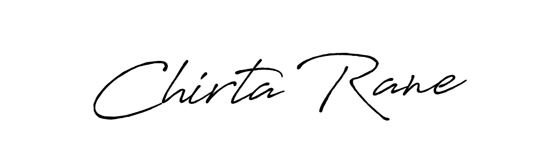 Create a beautiful signature design for name Chirta Rane. With this signature (Antro_Vectra_Bolder) fonts, you can make a handwritten signature for free. Chirta Rane signature style 7 images and pictures png