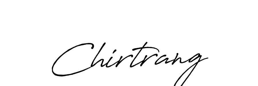 The best way (Antro_Vectra_Bolder) to make a short signature is to pick only two or three words in your name. The name Chirtrang include a total of six letters. For converting this name. Chirtrang signature style 7 images and pictures png