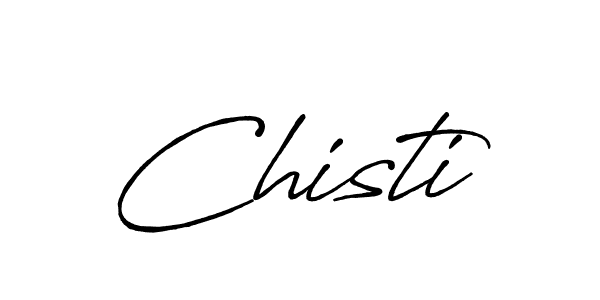 How to make Chisti name signature. Use Antro_Vectra_Bolder style for creating short signs online. This is the latest handwritten sign. Chisti signature style 7 images and pictures png