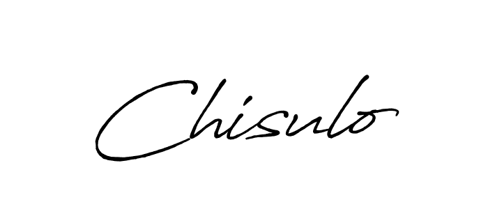 How to make Chisulo signature? Antro_Vectra_Bolder is a professional autograph style. Create handwritten signature for Chisulo name. Chisulo signature style 7 images and pictures png