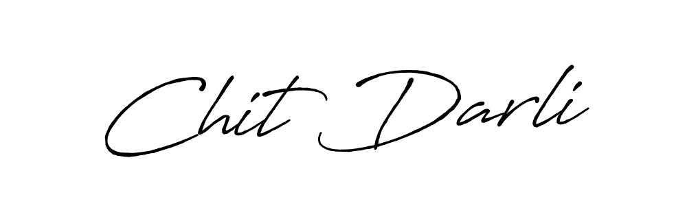 It looks lik you need a new signature style for name Chit Darli. Design unique handwritten (Antro_Vectra_Bolder) signature with our free signature maker in just a few clicks. Chit Darli signature style 7 images and pictures png