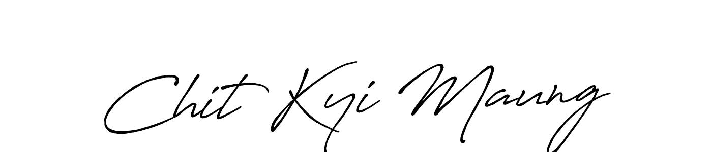 It looks lik you need a new signature style for name Chit Kyi Maung. Design unique handwritten (Antro_Vectra_Bolder) signature with our free signature maker in just a few clicks. Chit Kyi Maung signature style 7 images and pictures png