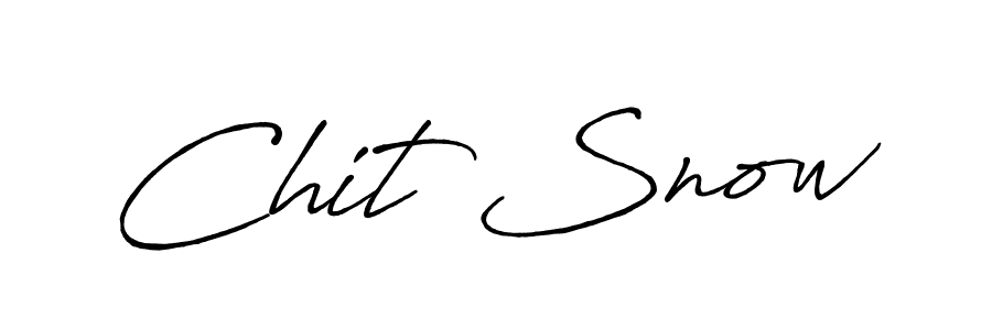 Create a beautiful signature design for name Chit Snow. With this signature (Antro_Vectra_Bolder) fonts, you can make a handwritten signature for free. Chit Snow signature style 7 images and pictures png