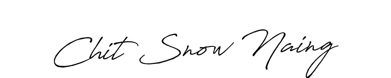 Make a beautiful signature design for name Chit Snow Naing. Use this online signature maker to create a handwritten signature for free. Chit Snow Naing signature style 7 images and pictures png