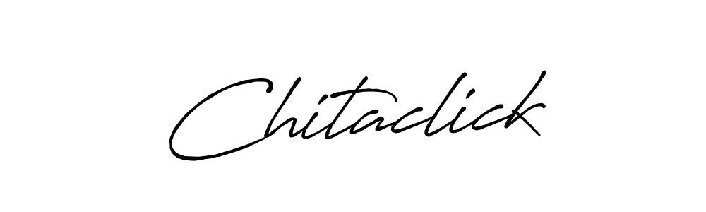 Design your own signature with our free online signature maker. With this signature software, you can create a handwritten (Antro_Vectra_Bolder) signature for name Chitaclick. Chitaclick signature style 7 images and pictures png