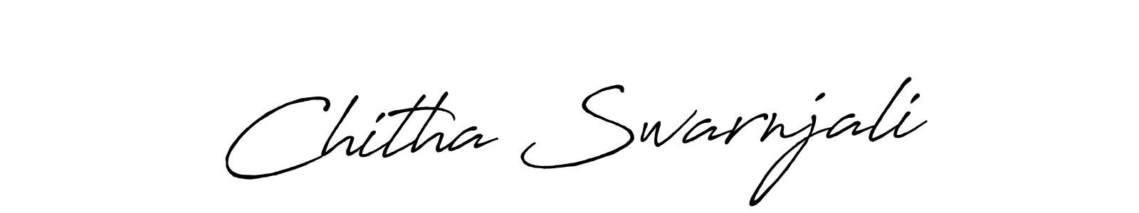 Use a signature maker to create a handwritten signature online. With this signature software, you can design (Antro_Vectra_Bolder) your own signature for name Chitha Swarnjali. Chitha Swarnjali signature style 7 images and pictures png