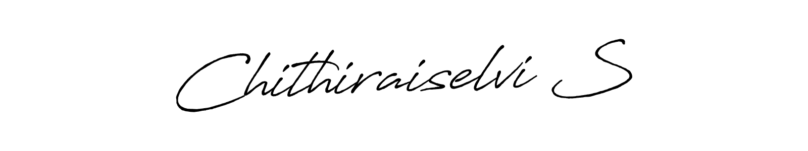 if you are searching for the best signature style for your name Chithiraiselvi S. so please give up your signature search. here we have designed multiple signature styles  using Antro_Vectra_Bolder. Chithiraiselvi S signature style 7 images and pictures png