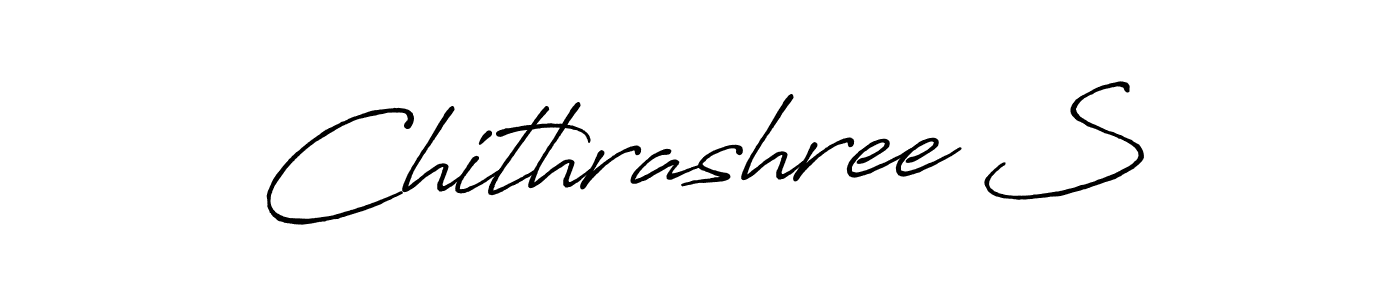 You should practise on your own different ways (Antro_Vectra_Bolder) to write your name (Chithrashree S) in signature. don't let someone else do it for you. Chithrashree S signature style 7 images and pictures png