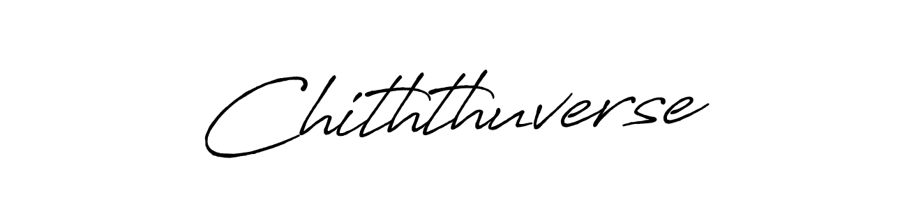 Use a signature maker to create a handwritten signature online. With this signature software, you can design (Antro_Vectra_Bolder) your own signature for name Chiththuverse. Chiththuverse signature style 7 images and pictures png