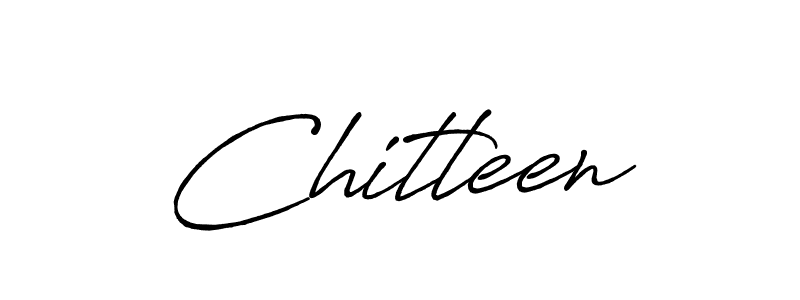 Also we have Chitleen name is the best signature style. Create professional handwritten signature collection using Antro_Vectra_Bolder autograph style. Chitleen signature style 7 images and pictures png