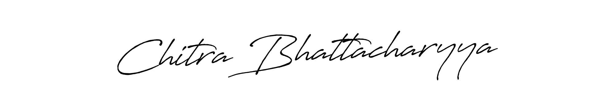 Make a beautiful signature design for name Chitra Bhattacharyya. With this signature (Antro_Vectra_Bolder) style, you can create a handwritten signature for free. Chitra Bhattacharyya signature style 7 images and pictures png