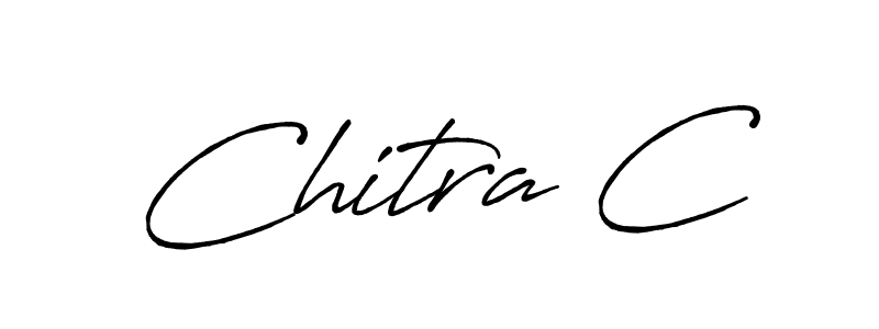 Design your own signature with our free online signature maker. With this signature software, you can create a handwritten (Antro_Vectra_Bolder) signature for name Chitra C. Chitra C signature style 7 images and pictures png