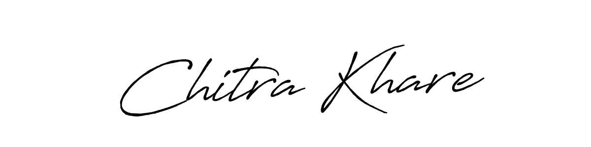 Make a beautiful signature design for name Chitra Khare. With this signature (Antro_Vectra_Bolder) style, you can create a handwritten signature for free. Chitra Khare signature style 7 images and pictures png