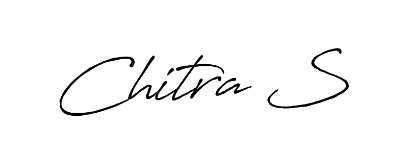 Create a beautiful signature design for name Chitra S. With this signature (Antro_Vectra_Bolder) fonts, you can make a handwritten signature for free. Chitra S signature style 7 images and pictures png