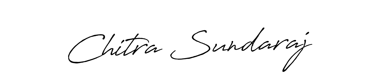 How to make Chitra Sundaraj name signature. Use Antro_Vectra_Bolder style for creating short signs online. This is the latest handwritten sign. Chitra Sundaraj signature style 7 images and pictures png