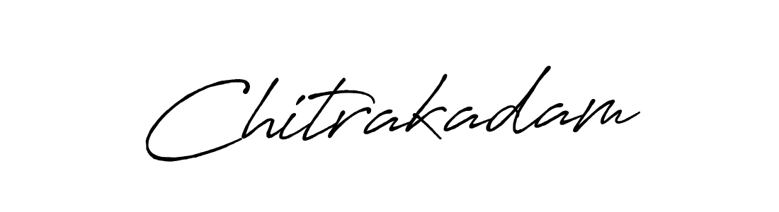 Create a beautiful signature design for name Chitrakadam. With this signature (Antro_Vectra_Bolder) fonts, you can make a handwritten signature for free. Chitrakadam signature style 7 images and pictures png