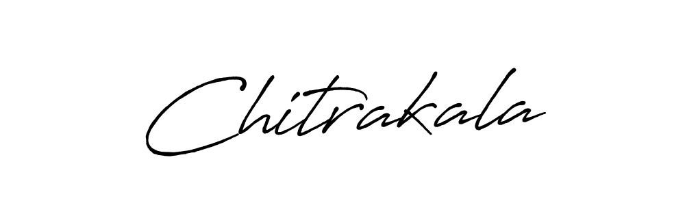 How to make Chitrakala name signature. Use Antro_Vectra_Bolder style for creating short signs online. This is the latest handwritten sign. Chitrakala signature style 7 images and pictures png