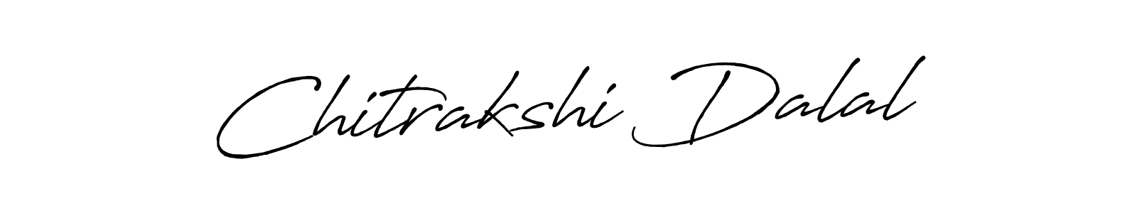 Make a beautiful signature design for name Chitrakshi Dalal. With this signature (Antro_Vectra_Bolder) style, you can create a handwritten signature for free. Chitrakshi Dalal signature style 7 images and pictures png
