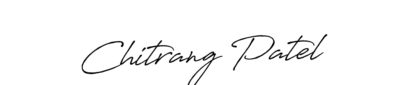 The best way (Antro_Vectra_Bolder) to make a short signature is to pick only two or three words in your name. The name Chitrang Patel include a total of six letters. For converting this name. Chitrang Patel signature style 7 images and pictures png