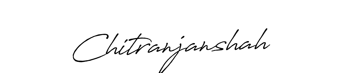 Make a beautiful signature design for name Chitranjanshah. With this signature (Antro_Vectra_Bolder) style, you can create a handwritten signature for free. Chitranjanshah signature style 7 images and pictures png