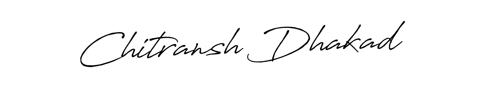 It looks lik you need a new signature style for name Chitransh Dhakad. Design unique handwritten (Antro_Vectra_Bolder) signature with our free signature maker in just a few clicks. Chitransh Dhakad signature style 7 images and pictures png