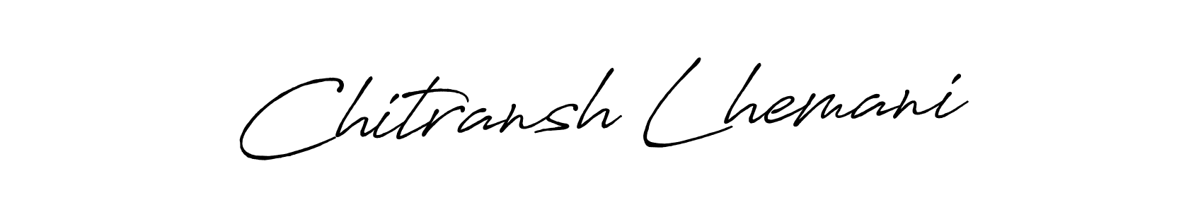 This is the best signature style for the Chitransh Lhemani name. Also you like these signature font (Antro_Vectra_Bolder). Mix name signature. Chitransh Lhemani signature style 7 images and pictures png