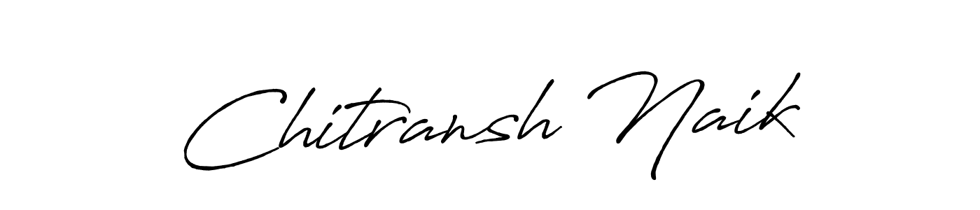 How to make Chitransh Naik signature? Antro_Vectra_Bolder is a professional autograph style. Create handwritten signature for Chitransh Naik name. Chitransh Naik signature style 7 images and pictures png