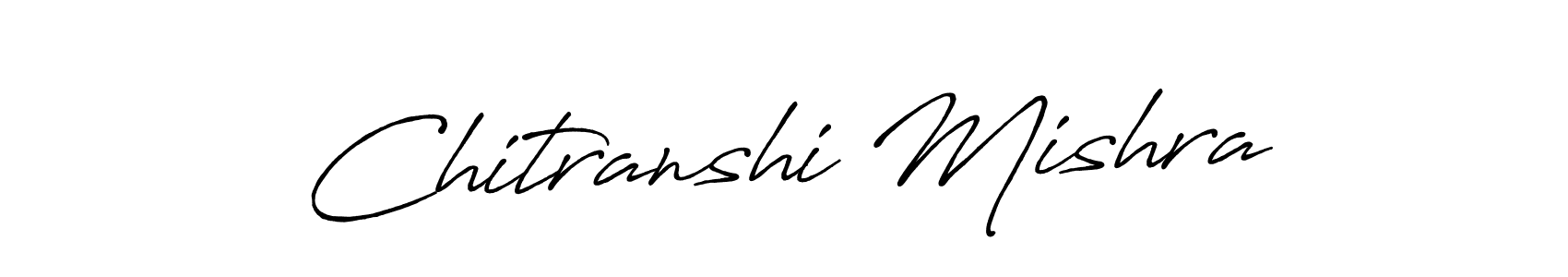 How to make Chitranshi Mishra signature? Antro_Vectra_Bolder is a professional autograph style. Create handwritten signature for Chitranshi Mishra name. Chitranshi Mishra signature style 7 images and pictures png