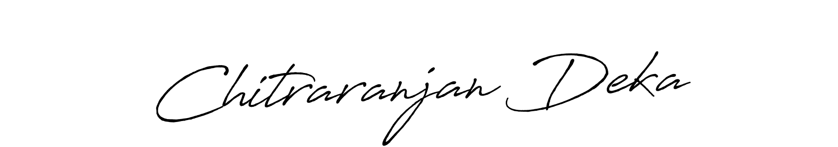 How to make Chitraranjan Deka name signature. Use Antro_Vectra_Bolder style for creating short signs online. This is the latest handwritten sign. Chitraranjan Deka signature style 7 images and pictures png