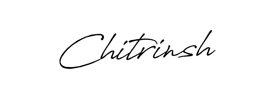 How to make Chitrinsh signature? Antro_Vectra_Bolder is a professional autograph style. Create handwritten signature for Chitrinsh name. Chitrinsh signature style 7 images and pictures png