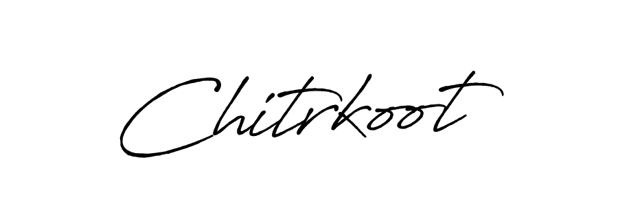 Create a beautiful signature design for name Chitrkoot. With this signature (Antro_Vectra_Bolder) fonts, you can make a handwritten signature for free. Chitrkoot signature style 7 images and pictures png