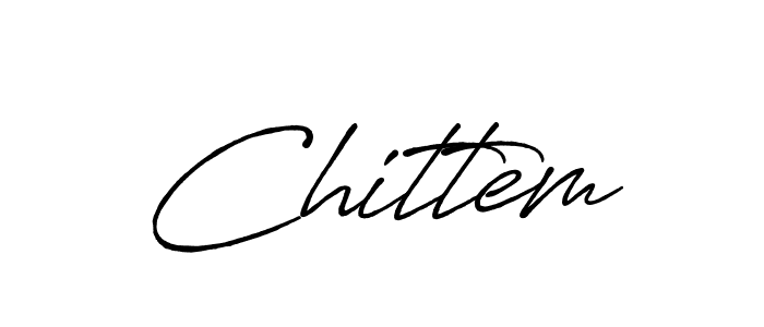 Also we have Chittem name is the best signature style. Create professional handwritten signature collection using Antro_Vectra_Bolder autograph style. Chittem signature style 7 images and pictures png