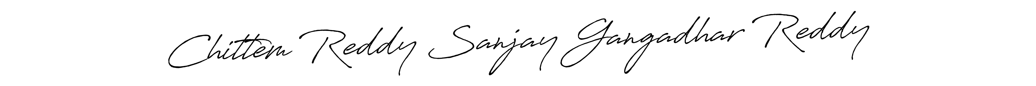 Antro_Vectra_Bolder is a professional signature style that is perfect for those who want to add a touch of class to their signature. It is also a great choice for those who want to make their signature more unique. Get Chittem Reddy Sanjay Gangadhar Reddy name to fancy signature for free. Chittem Reddy Sanjay Gangadhar Reddy signature style 7 images and pictures png