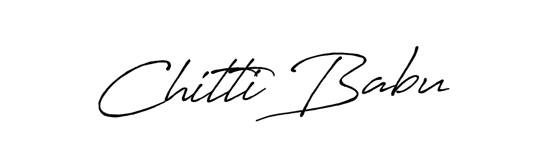 The best way (Antro_Vectra_Bolder) to make a short signature is to pick only two or three words in your name. The name Chitti Babu include a total of six letters. For converting this name. Chitti Babu signature style 7 images and pictures png