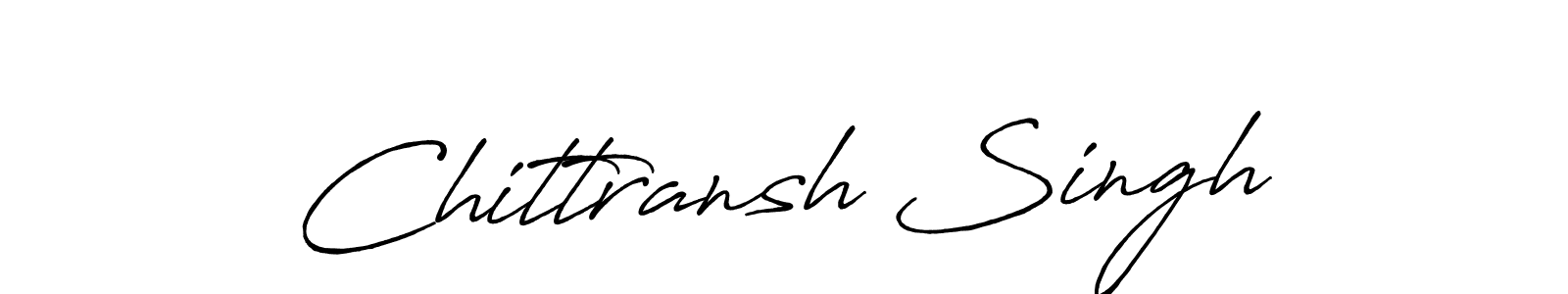 Use a signature maker to create a handwritten signature online. With this signature software, you can design (Antro_Vectra_Bolder) your own signature for name Chittransh Singh. Chittransh Singh signature style 7 images and pictures png