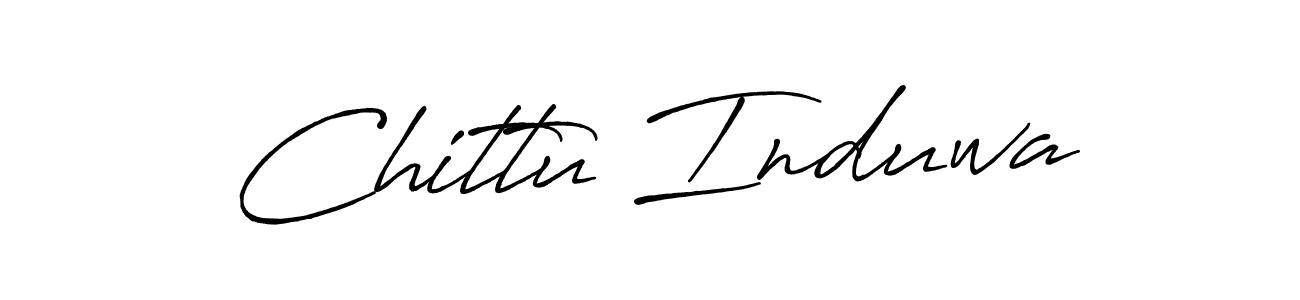 Once you've used our free online signature maker to create your best signature Antro_Vectra_Bolder style, it's time to enjoy all of the benefits that Chittu Induwa name signing documents. Chittu Induwa signature style 7 images and pictures png