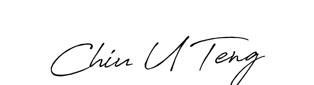 How to make Chiu U Teng signature? Antro_Vectra_Bolder is a professional autograph style. Create handwritten signature for Chiu U Teng name. Chiu U Teng signature style 7 images and pictures png