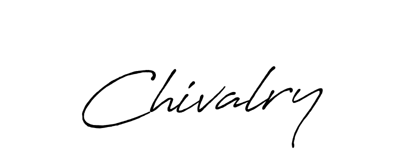 How to make Chivalry signature? Antro_Vectra_Bolder is a professional autograph style. Create handwritten signature for Chivalry name. Chivalry signature style 7 images and pictures png