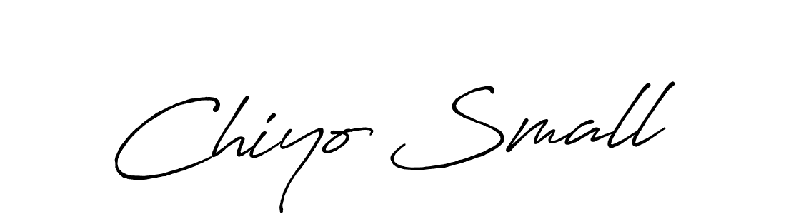 Make a beautiful signature design for name Chiyo Small. Use this online signature maker to create a handwritten signature for free. Chiyo Small signature style 7 images and pictures png