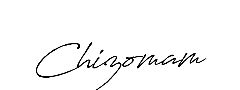 Chizomam stylish signature style. Best Handwritten Sign (Antro_Vectra_Bolder) for my name. Handwritten Signature Collection Ideas for my name Chizomam. Chizomam signature style 7 images and pictures png